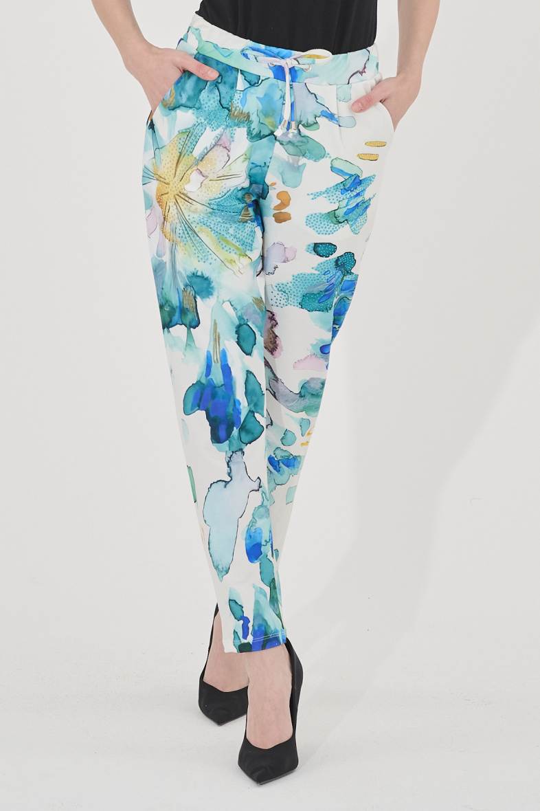 Grossista Missy Tekstil - Pantaloni stampati con strass