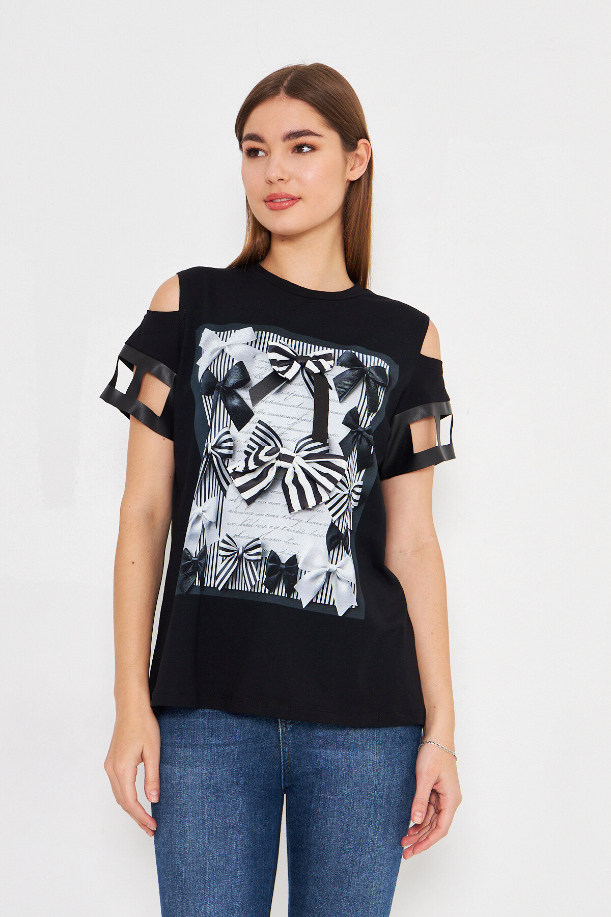 Wholesaler Missy Tekstil - Black t-shirt to print