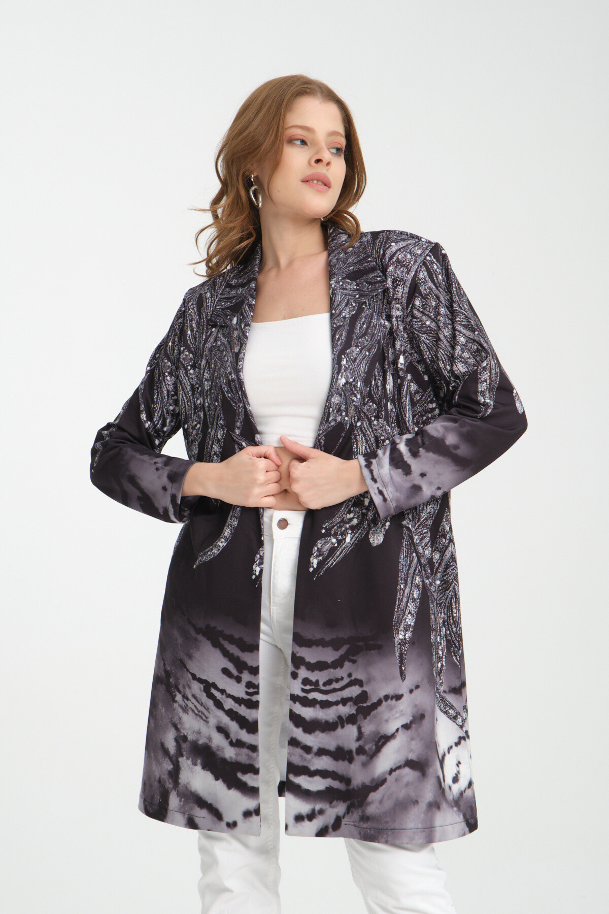 Wholesaler Missy Tekstil - Patterned coat