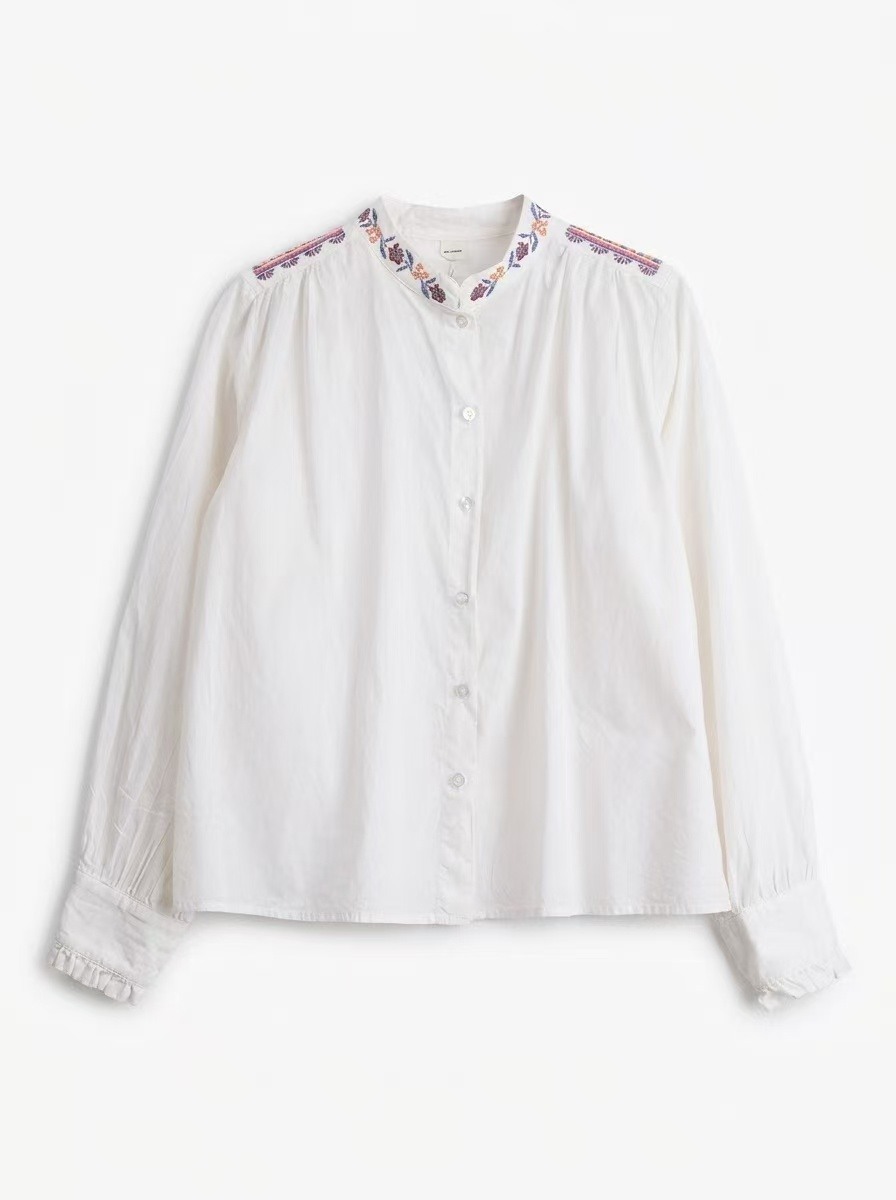 Grossiste MIYA SRL - CHEMISE AVEC BRODERIES AUX ÉPAULES