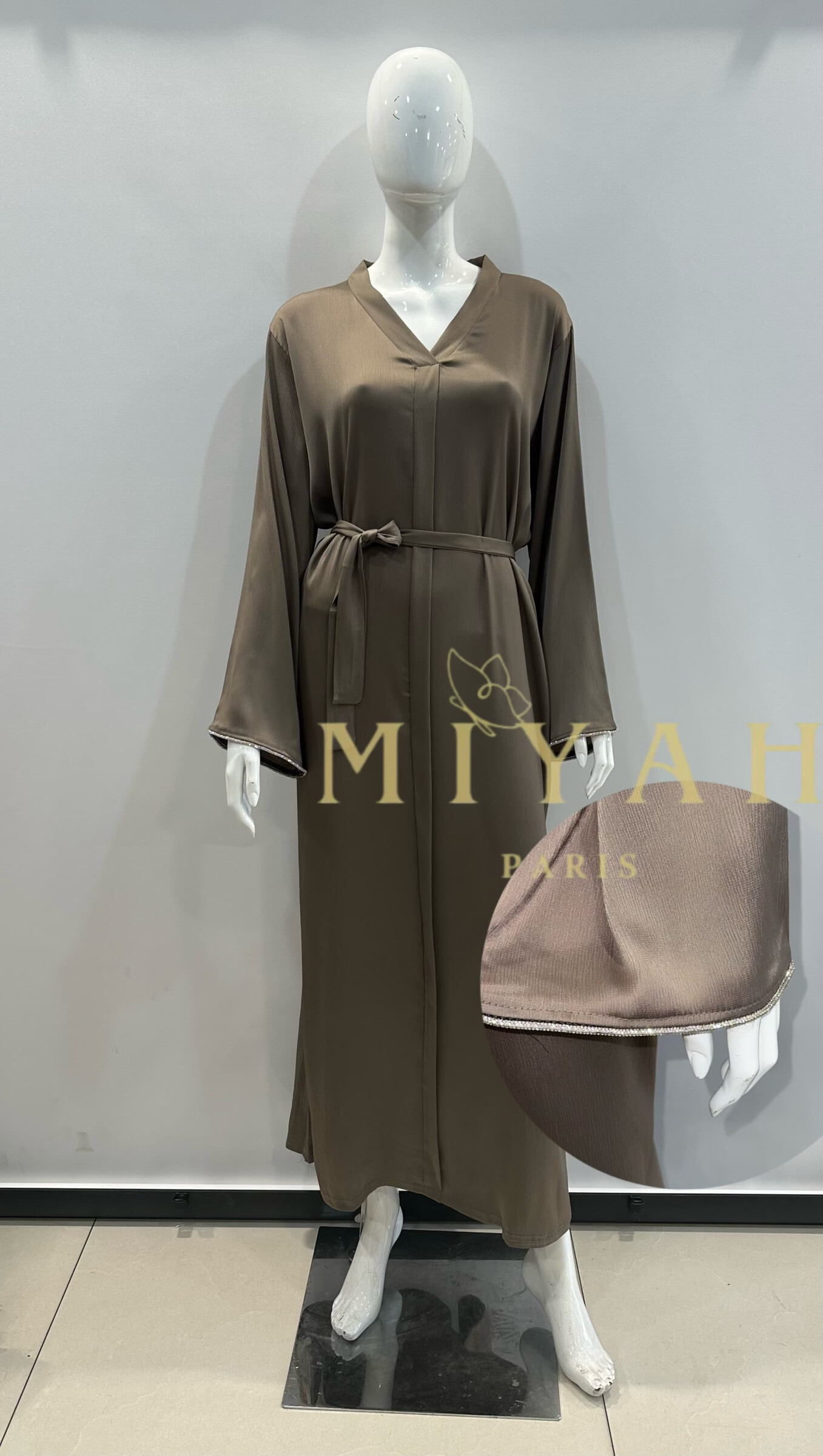 Grossista MIYAH paris - Abito Abaya scollo a V