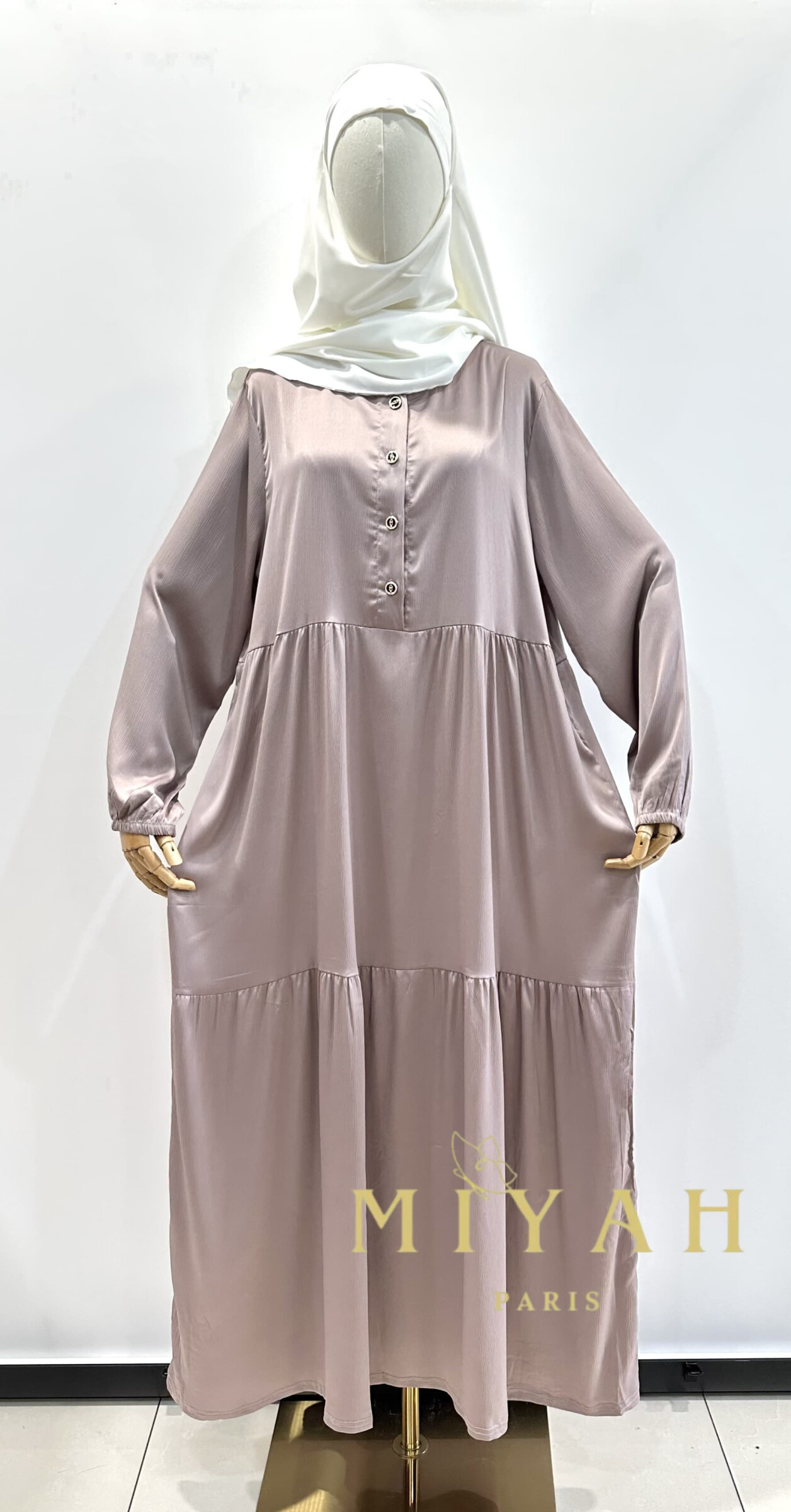 Grossiste MIYAH paris - Abaya robe longue avec une coupe ample