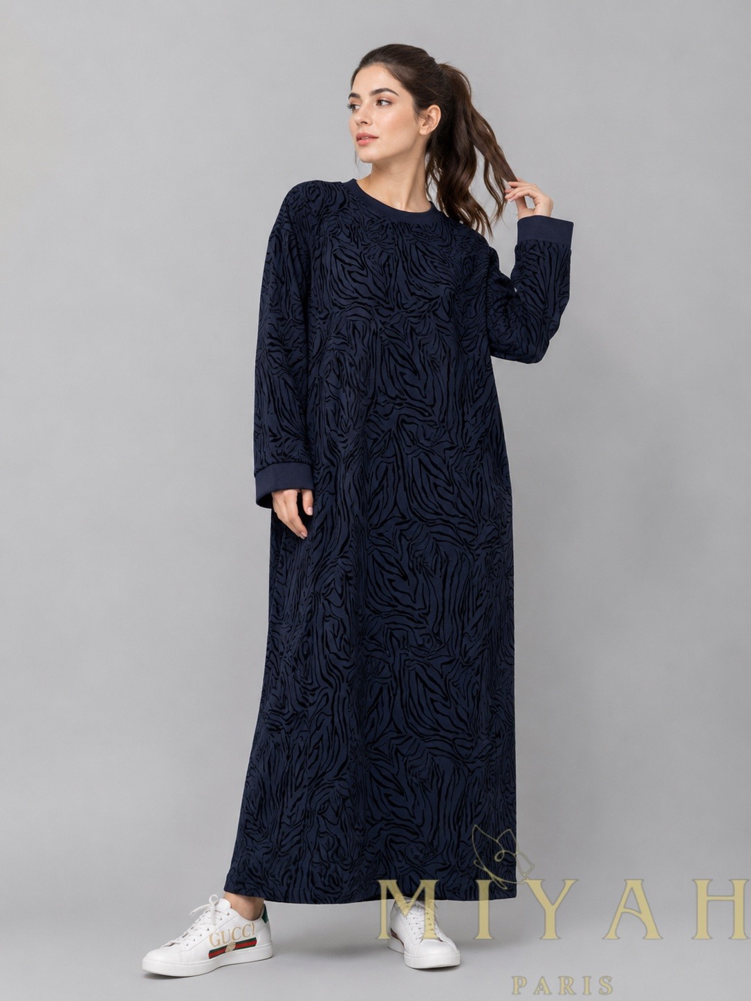 Grossiste MIYAH paris - Robe Zebra Marine