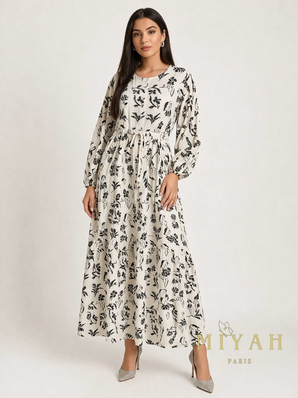 Grossiste MIYAH paris - ROBE IMPRIMÉE GAUFRÉE