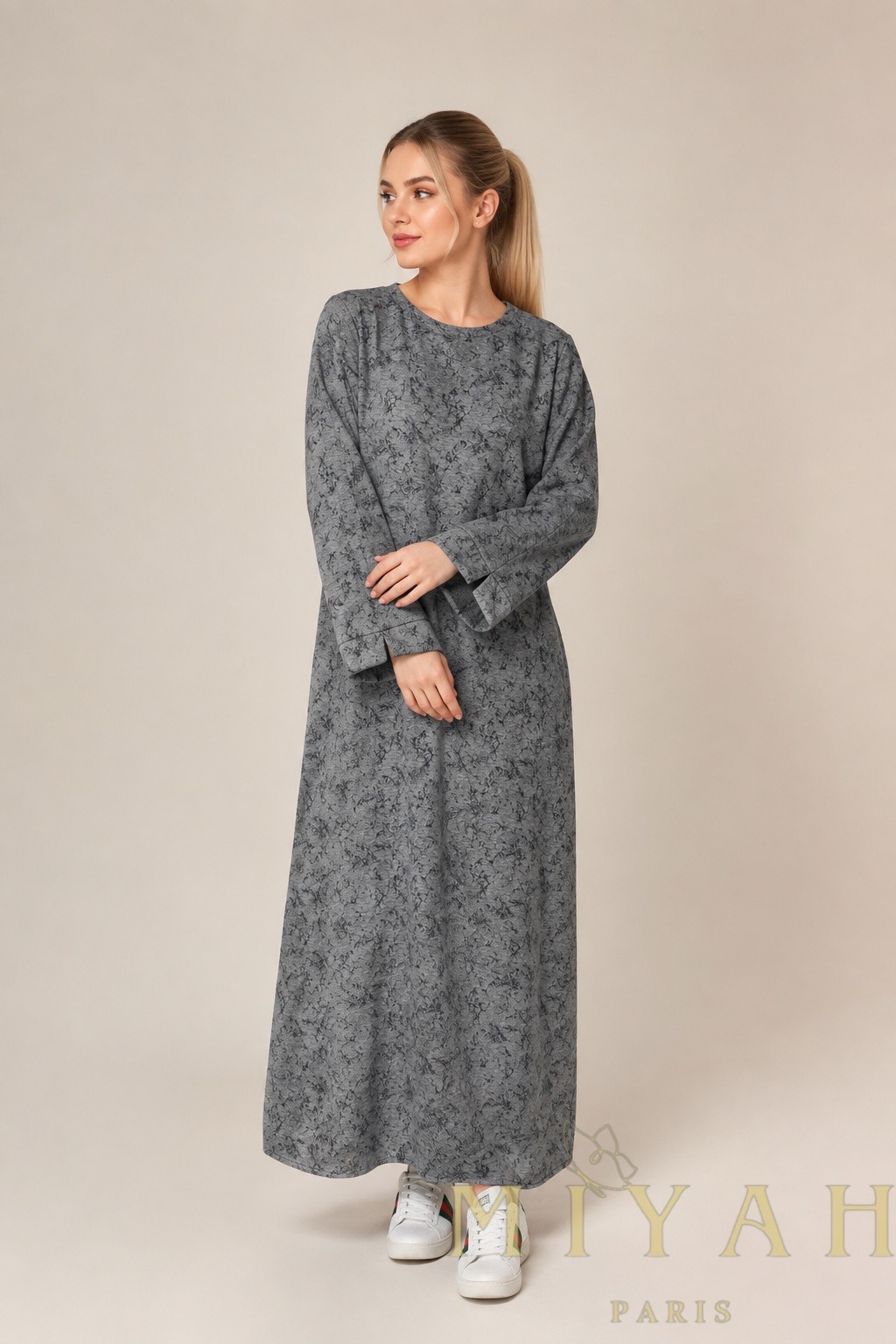 Grossiste MIYAH paris - Robe Imprimée Grise