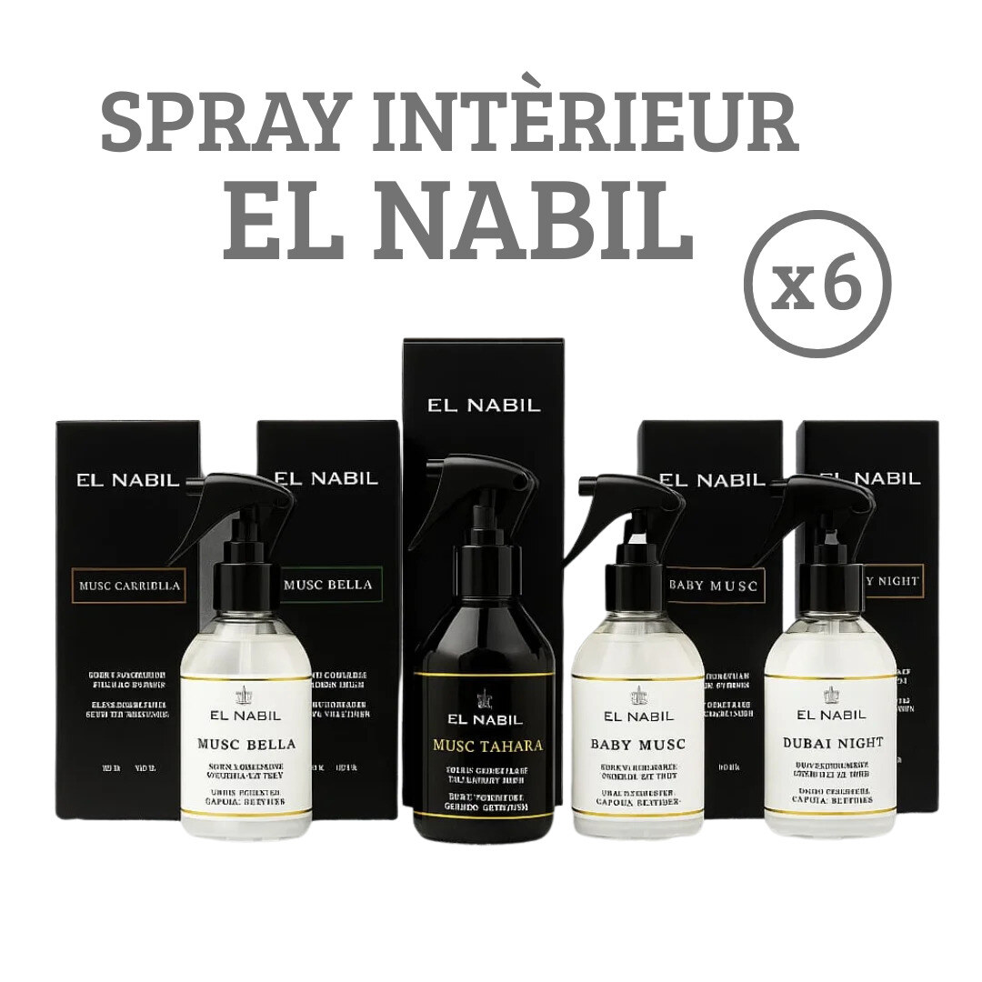Wholesaler MJ BAZAR - EL NABIL INTERIOR SPRAY SET X6 PIECES
