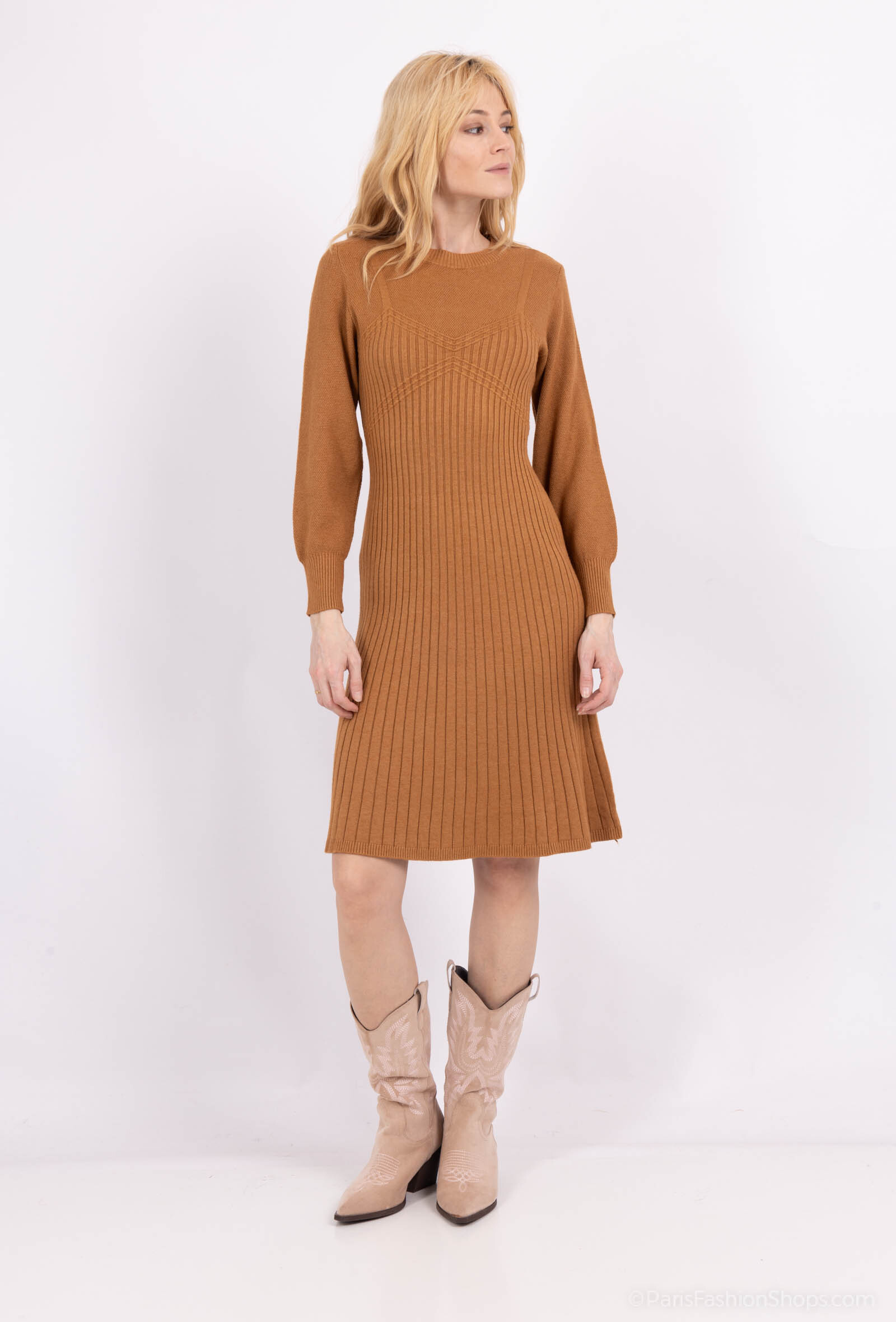Wholesaler MJ FASHION - Sweater dress with hood