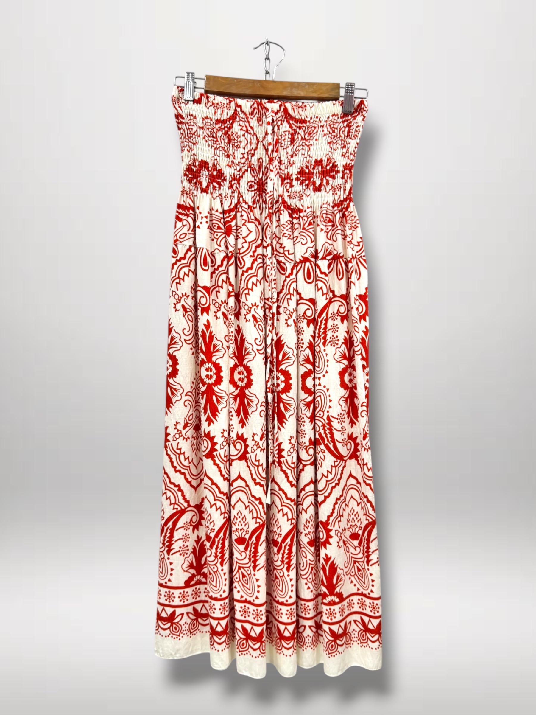 Wholesaler MJ FASHION - Printed strapless dress