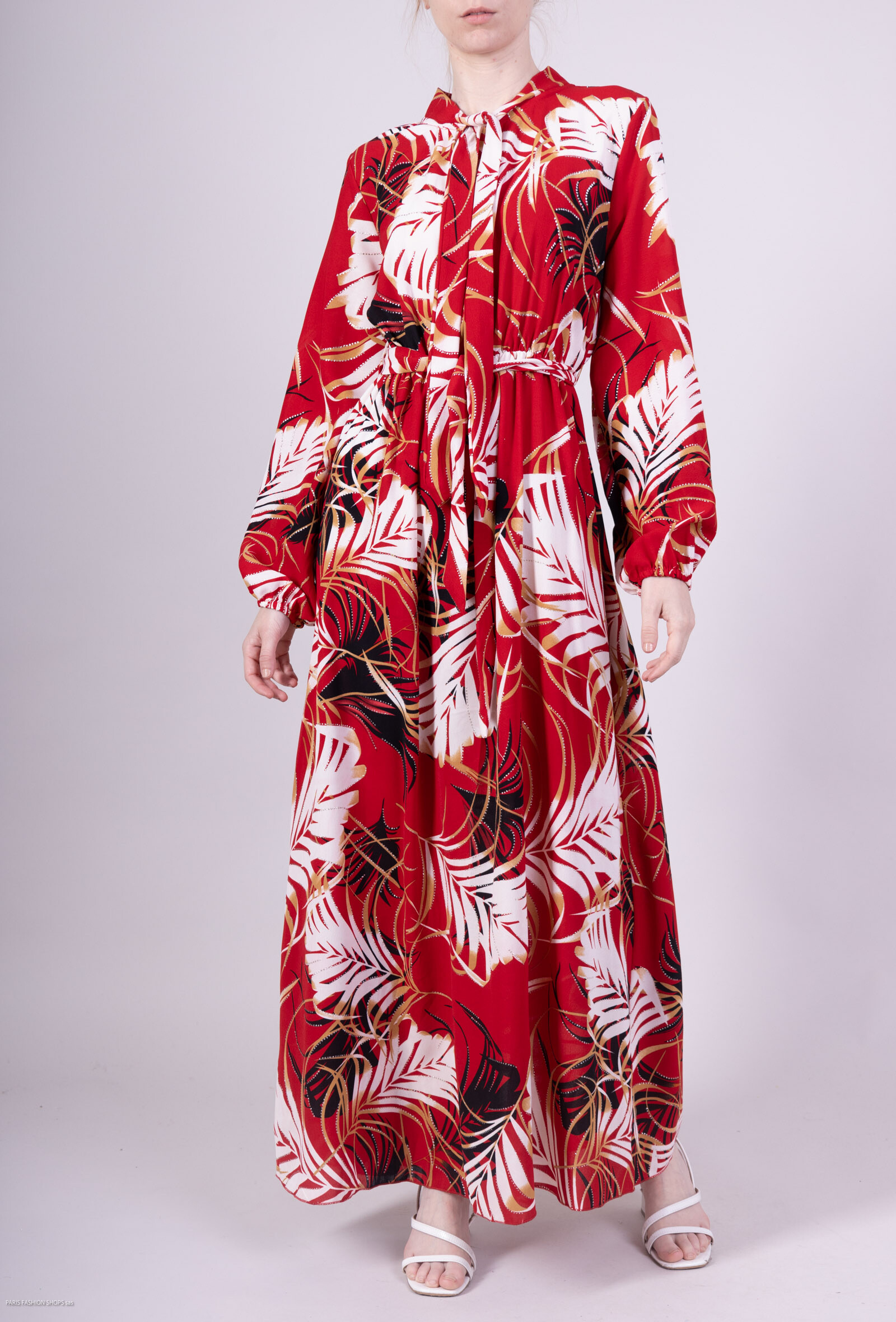 Wholesaler MJ FASHION - Long dress with Flower Print