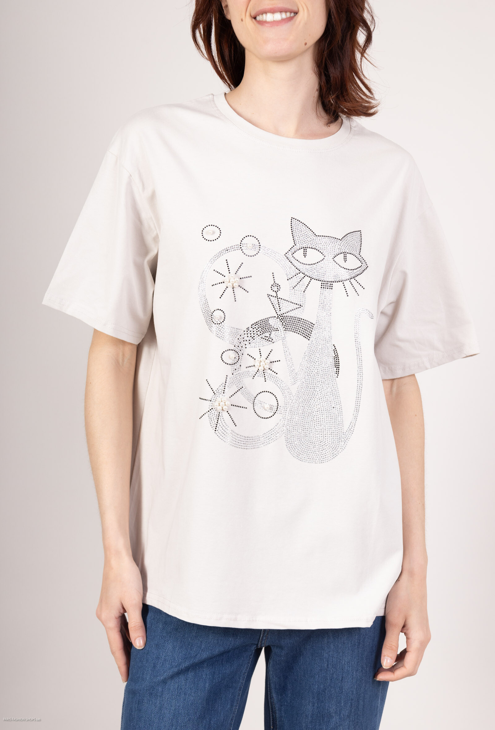 Wholesaler MJ FASHION - Shooting star print t-shirt