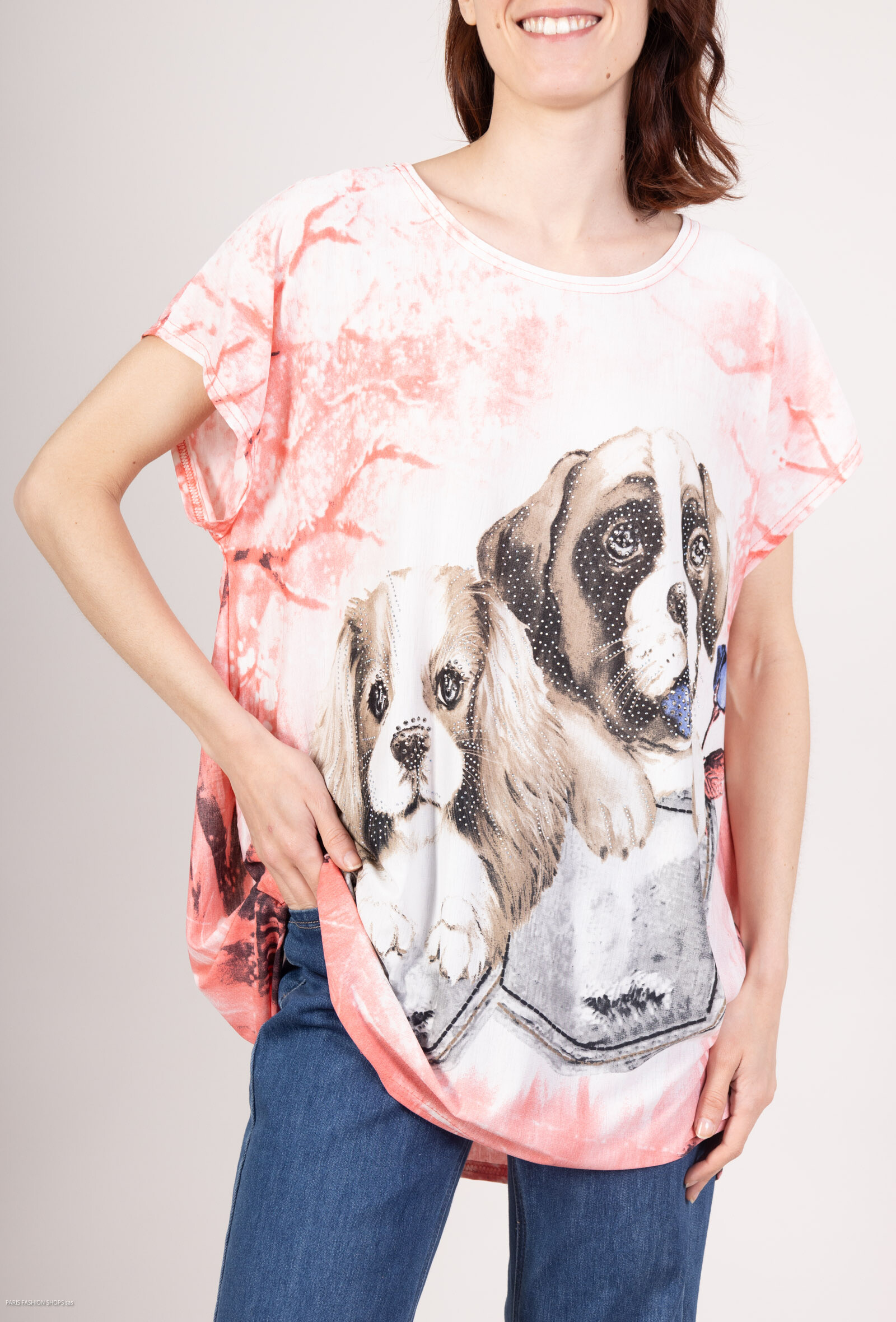 Wholesaler MJ FASHION - Butterfly pattern printed t-shirt