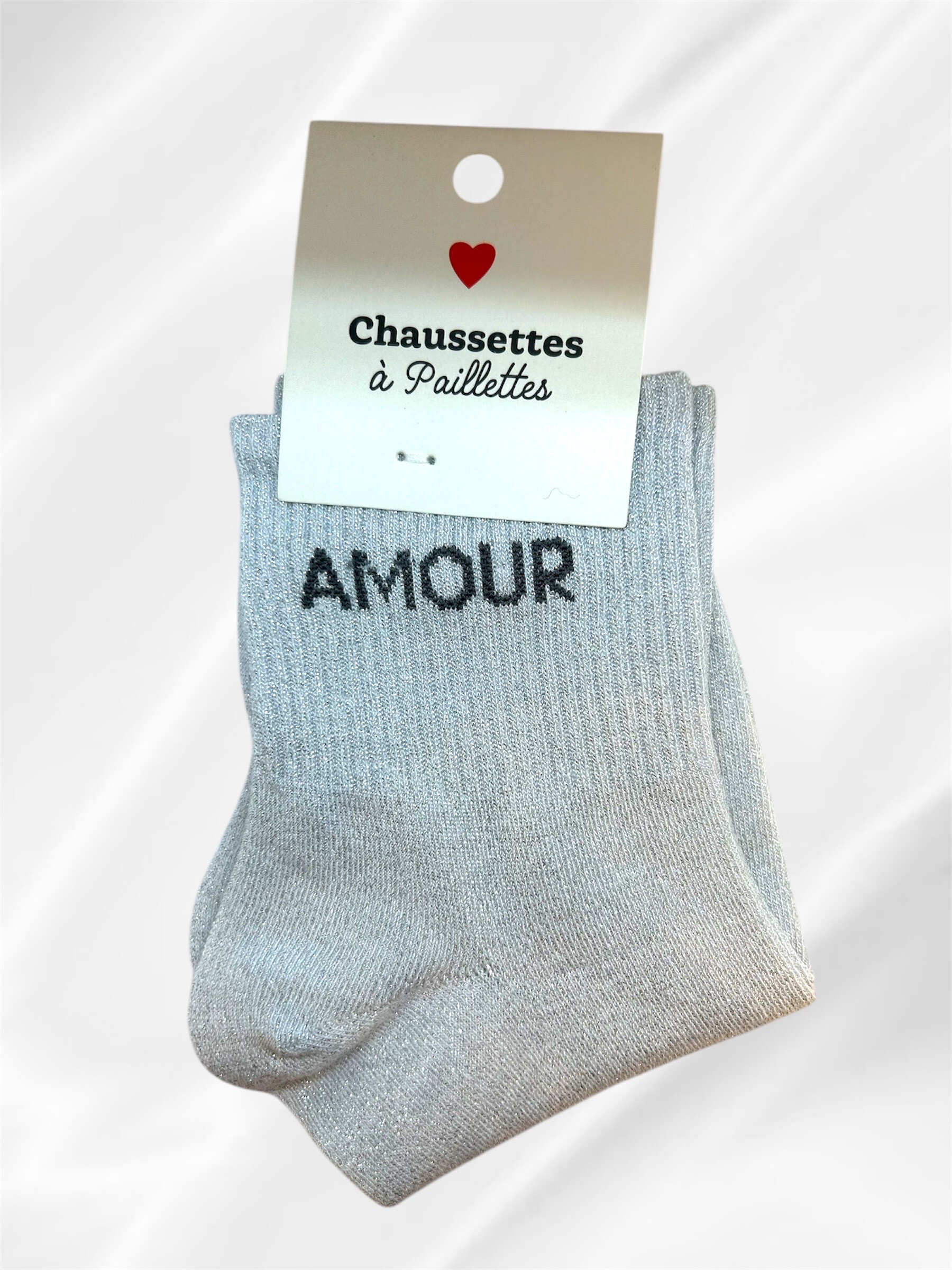 Grossiste Mochimo Suonana - Chaussettes à paillettes “ Amour “