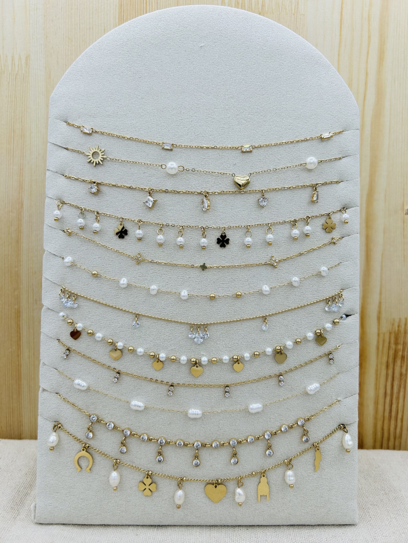 Wholesaler Mochimo Suonana - Set of 12 necklace stainless steel