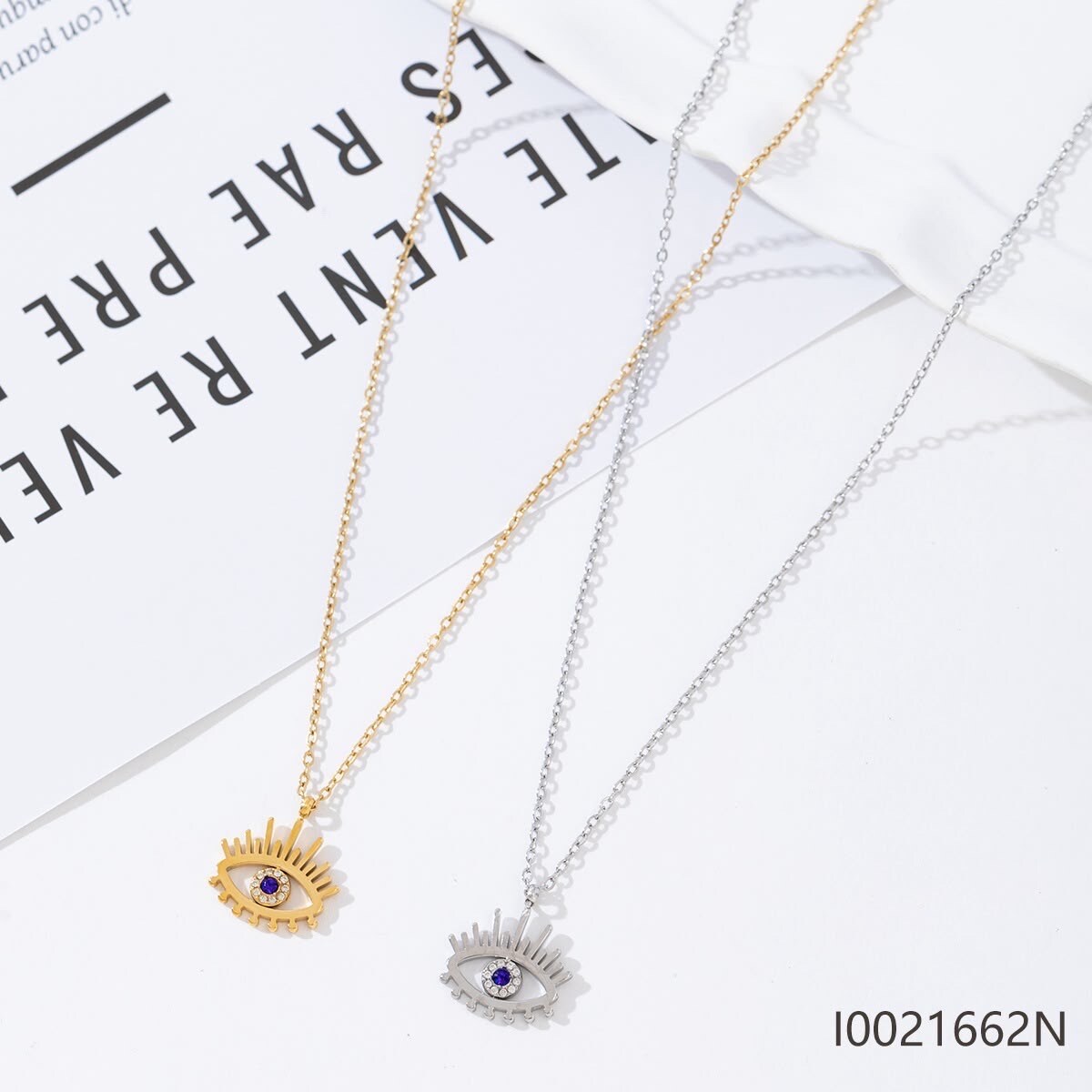 Grossiste Mochimo Suonana - Collier pendentif œil en acier inoxydable