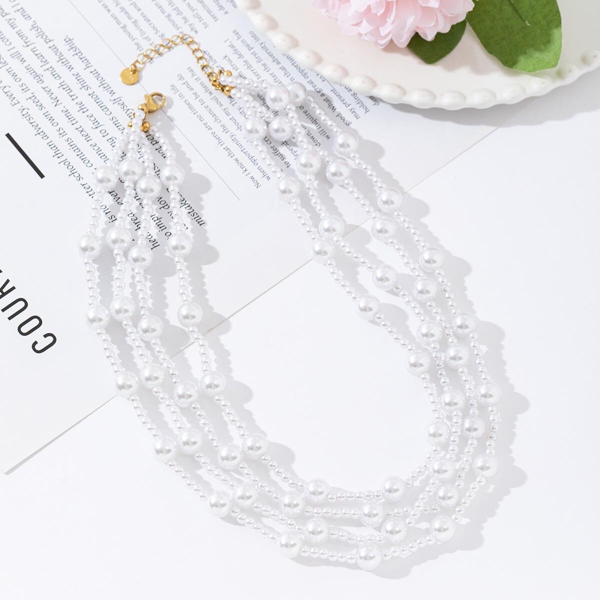 Grossiste Mochimo Suonana - Collier perles ( acier inoxydable )