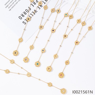 Wholesaler Mochimo Suonana - Collar with charm on the theme of the sea (stainless steel) Wholesaler Mochimo Suonana - Collar with charm on the theme of the sea (stainless steel)