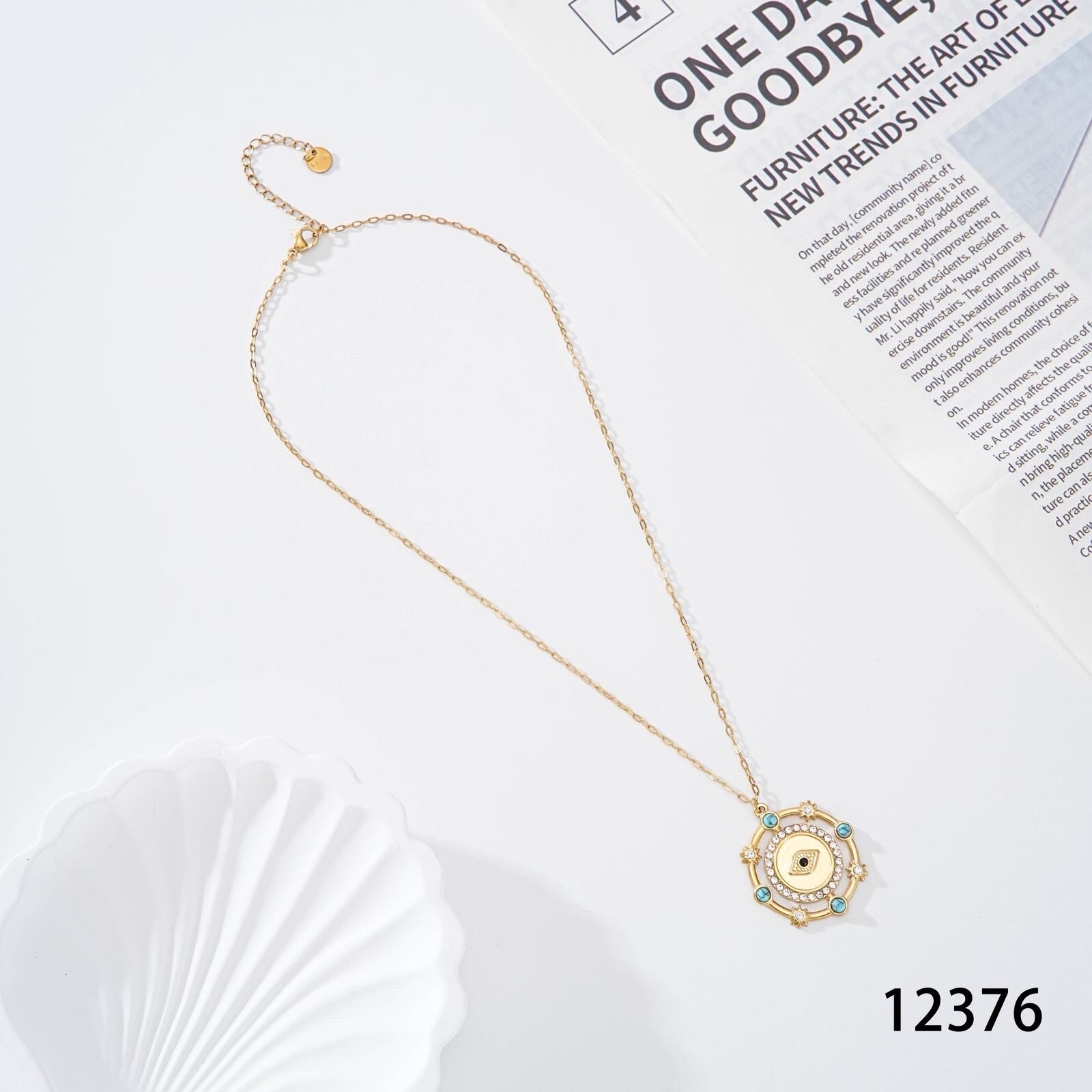 Grossiste Mochimo Suonana - Collier œil en acier inoxydable