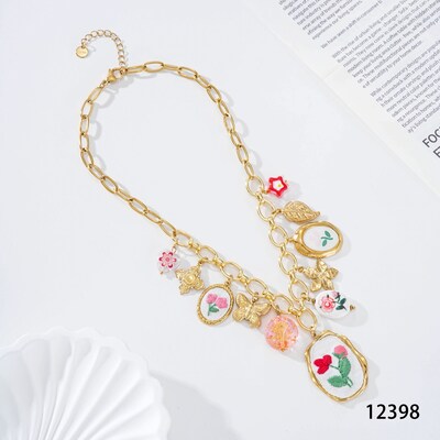 Wholesaler Mochimo Suonana - Stainless steel necklace with pendant Wholesaler Mochimo Suonana - Stainless steel necklace with pendant