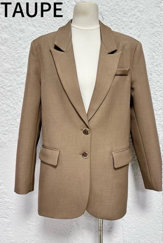 Mayorista Mochy - Blazer de color liso de gran tamaño