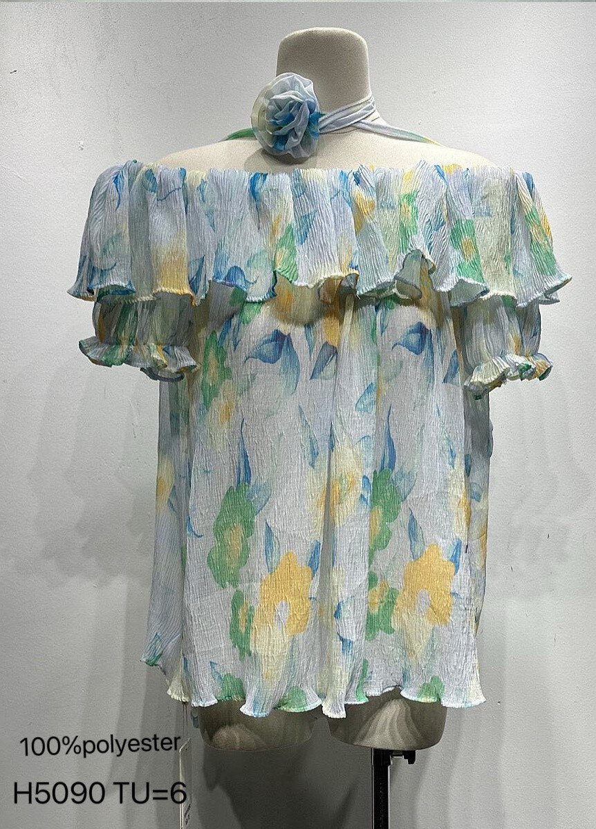 Grossiste Mochy - Blouse manche courtes épaule dénudées
