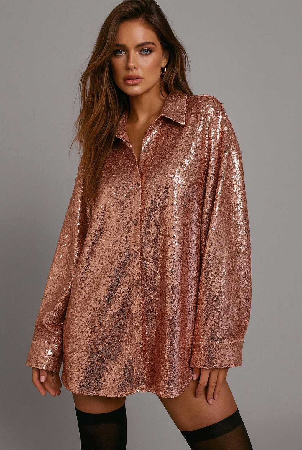 Wholesaler Mochy - Sequin shirt