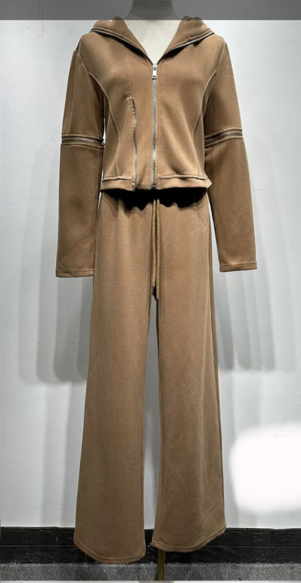 Grossiste Mochy - Ensemble   sweat a zip plus pantalon