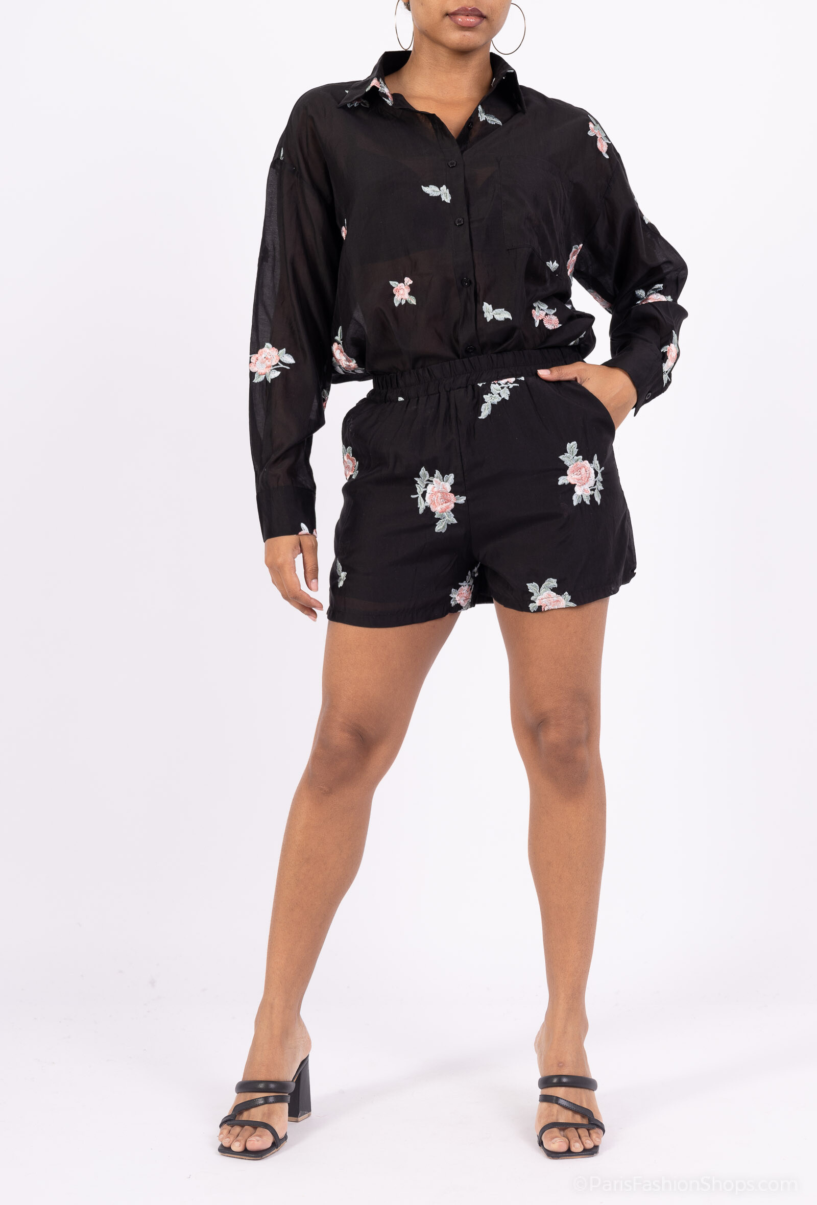 Grossiste Mochy - Ensemble chemise et short 2 pièces