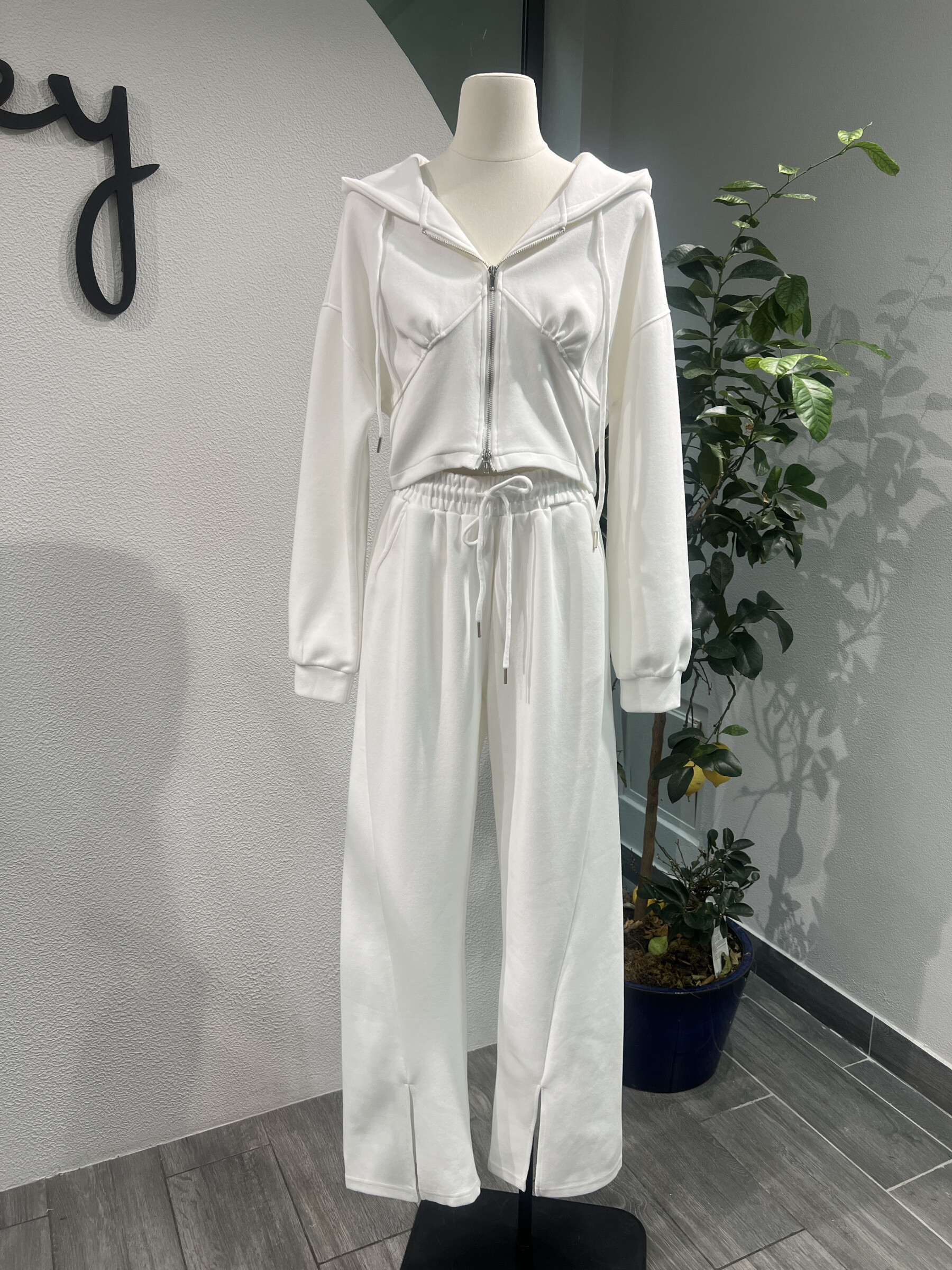 Grossiste Mochy - Ensemble coton sweat-shirt à capuche et pantalon