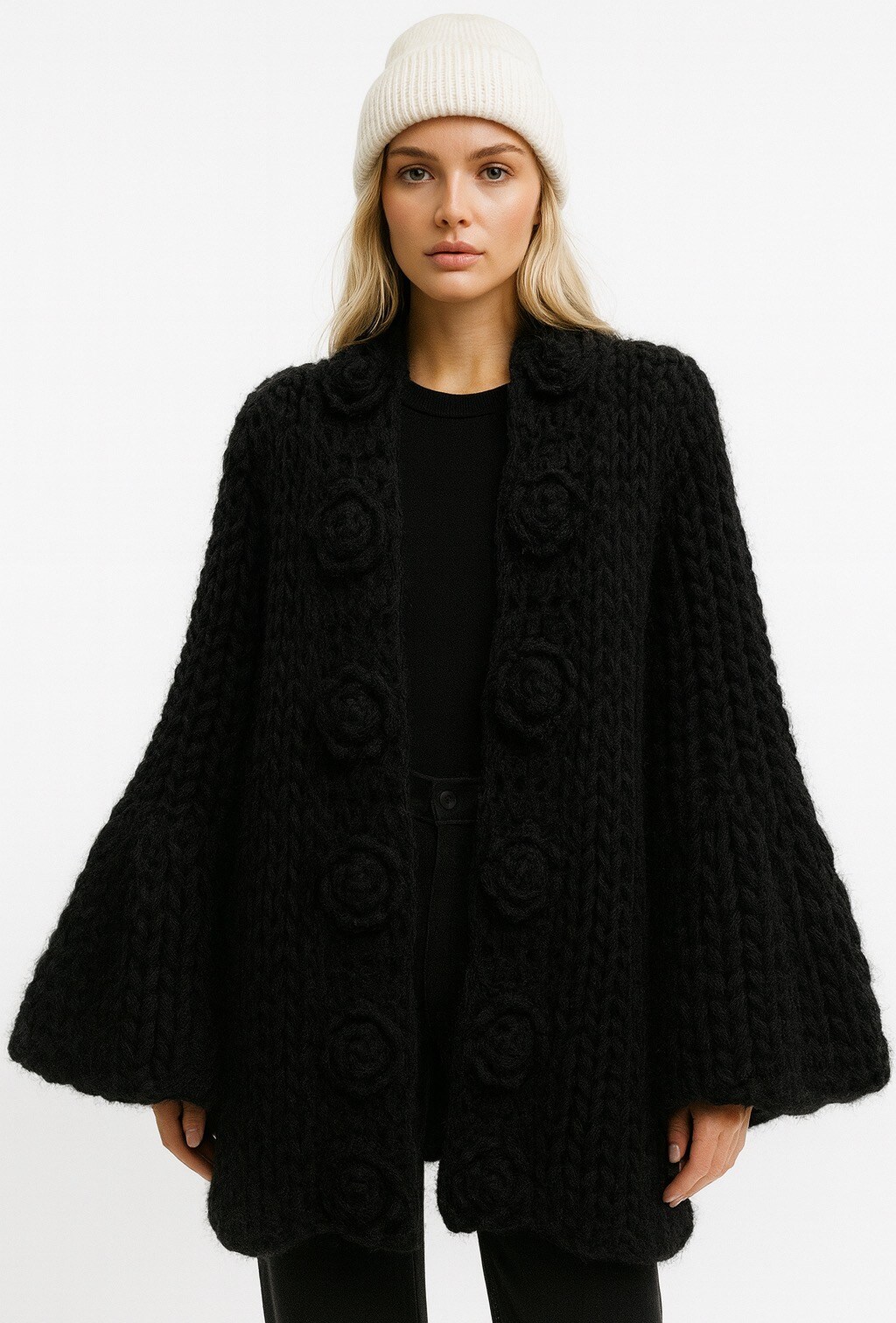 Grossiste Mochy - Cardigan en grosse maille