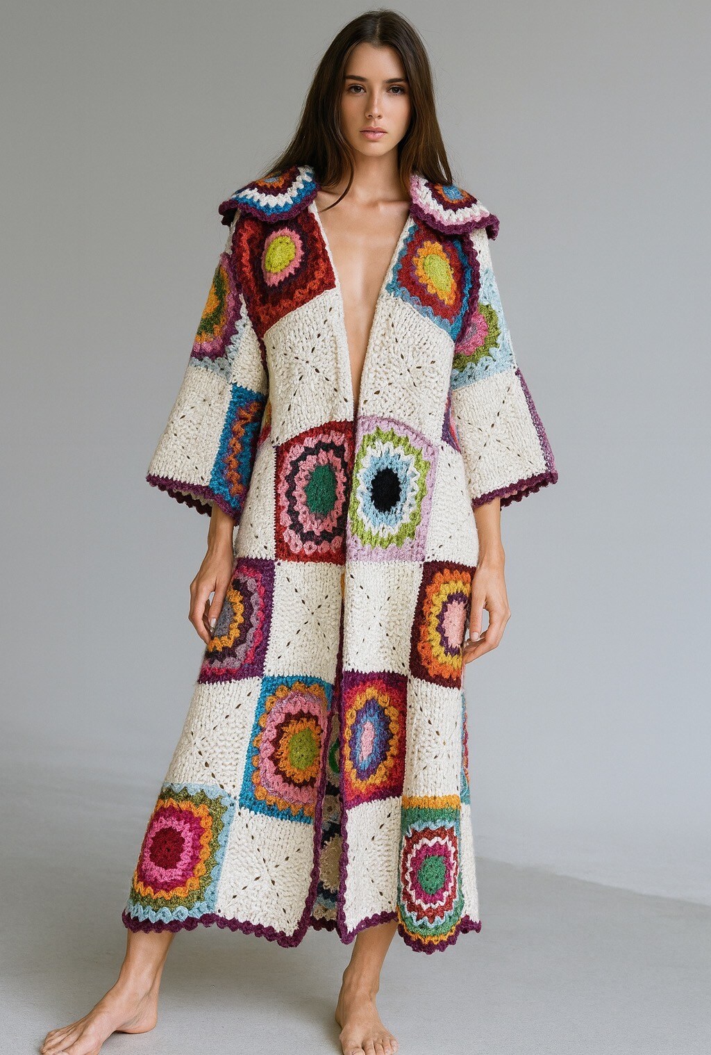 Großhändler Mochy - Lange Strickjacke
