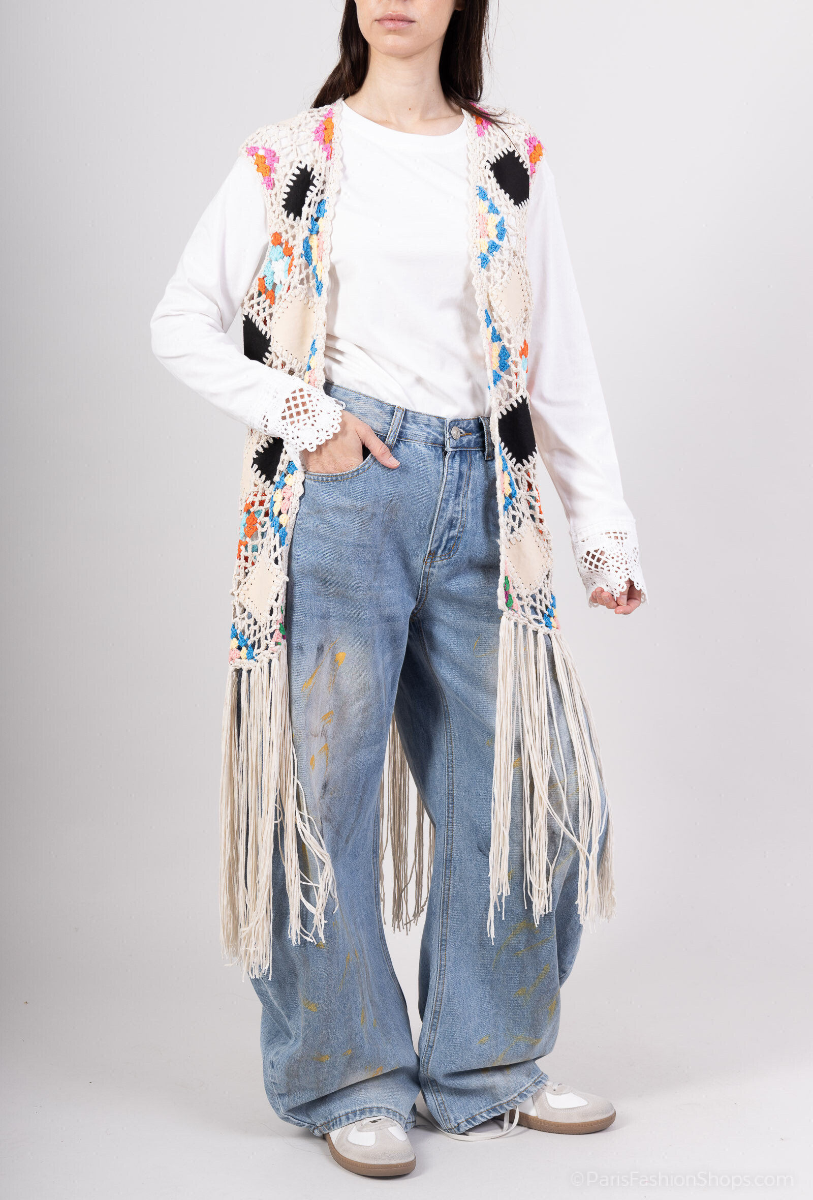 Grossiste Mochy - GILET CROCHET