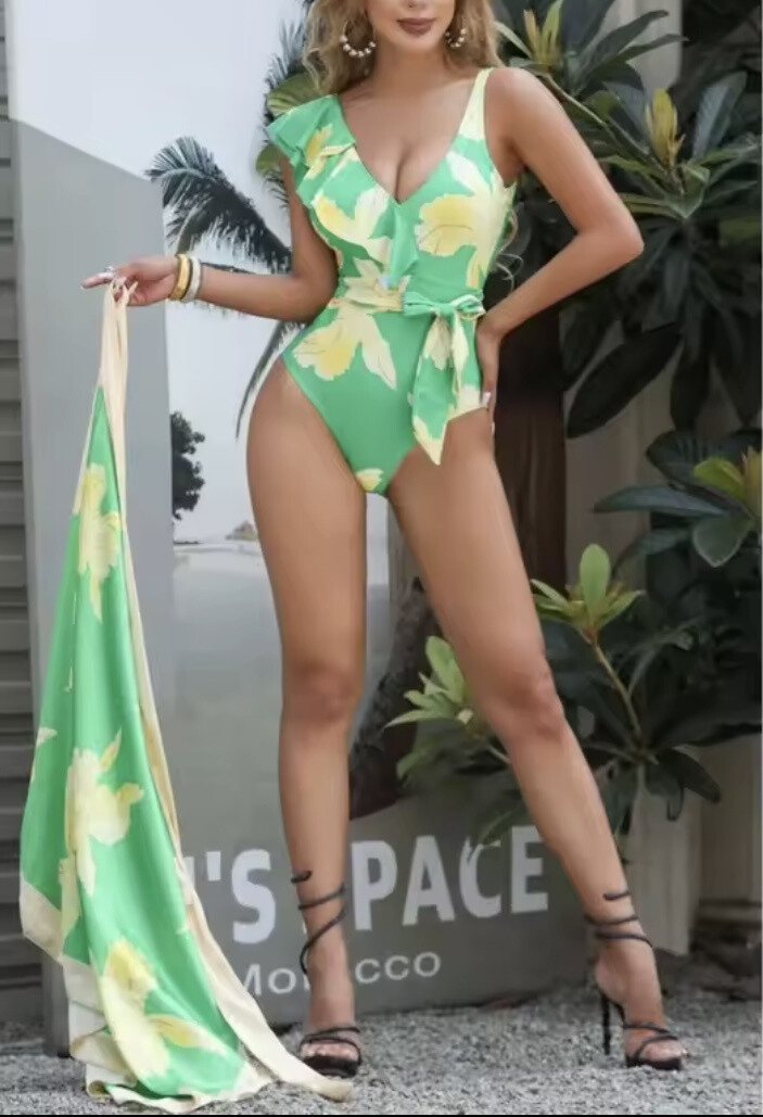 Grossiste Mochy - Maillots de bain 2 pièces avec grande fleur