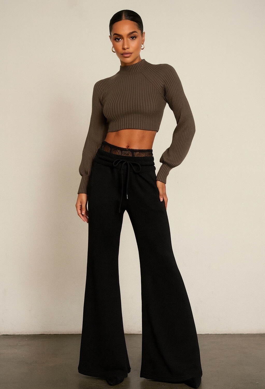 Mayorista Mochy - Pantalón ancho con encaje
