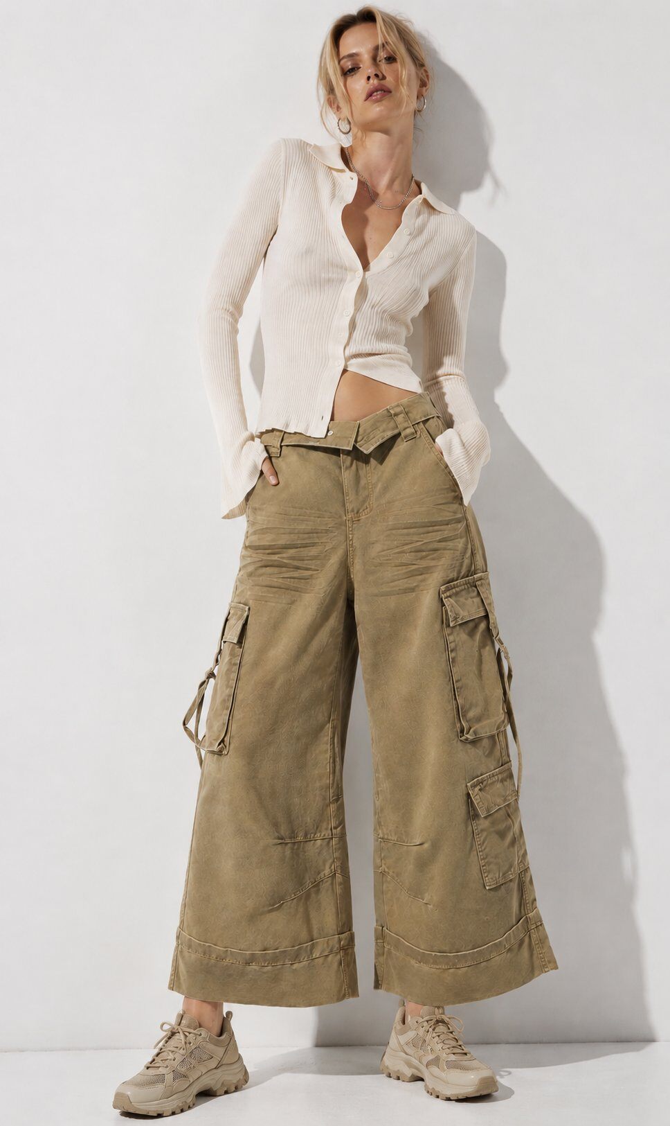 Mayorista Mochy - Pantalones cargo oversize efecto vintage