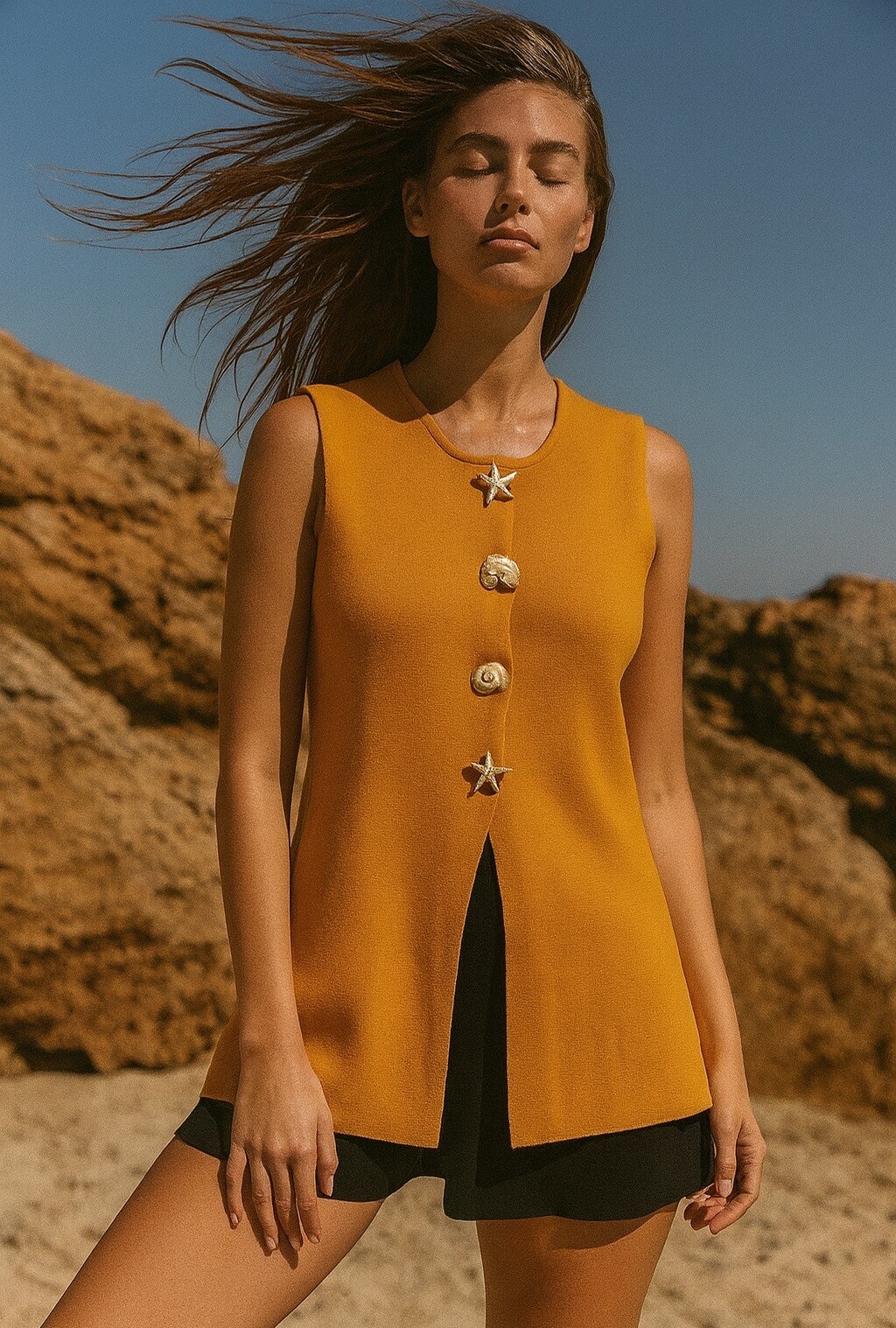 Grossiste Mochy - Pull sans manches
