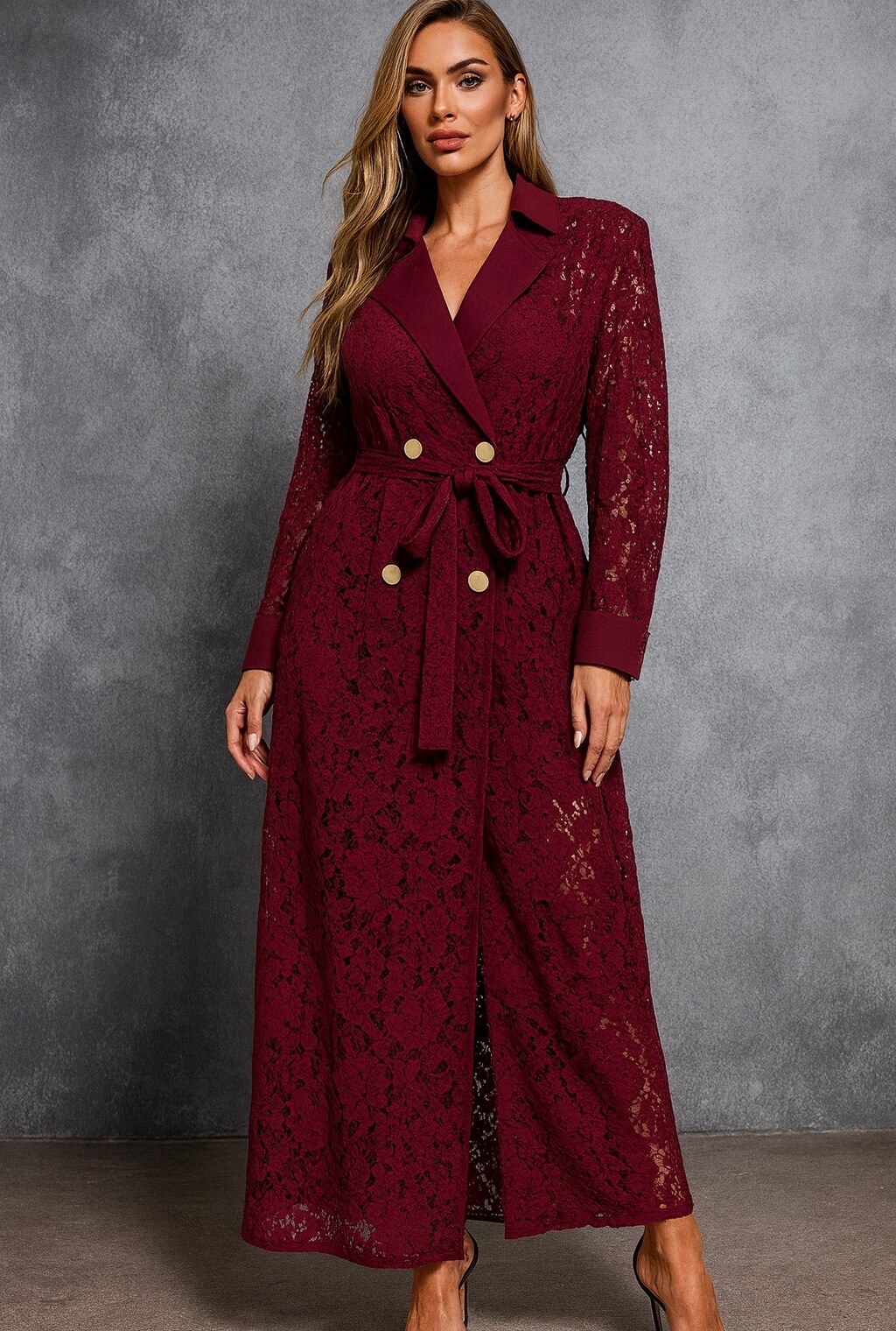 Wholesaler Mochy - Mid-length lace dress