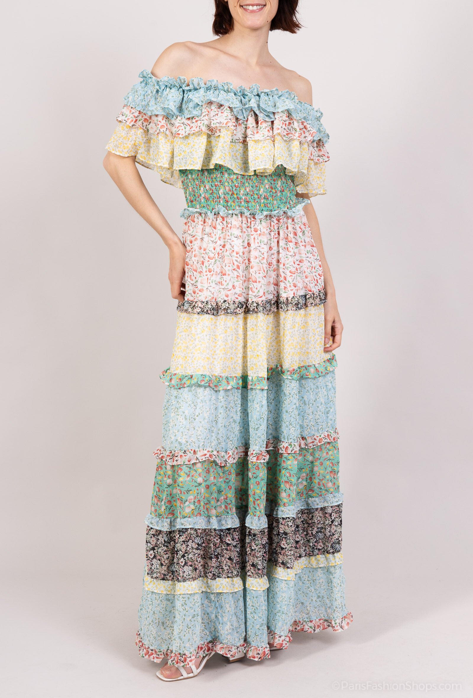 Wholesaler Mochy - Denuded shoulder dress