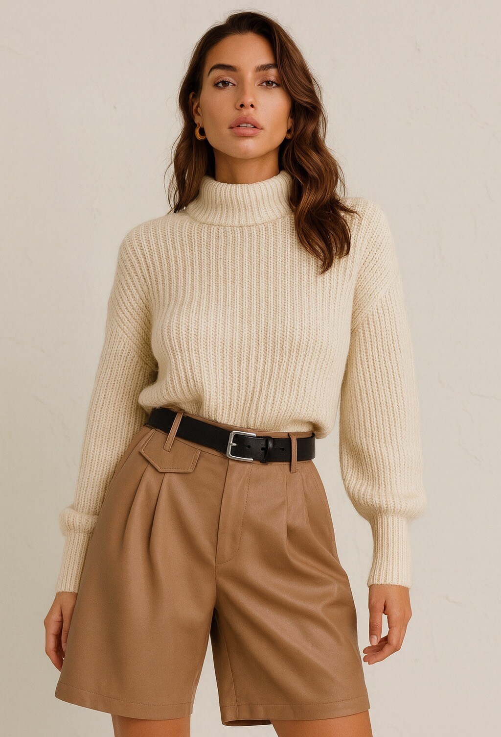 Wholesaler Mochy - PU Bermuda shorts