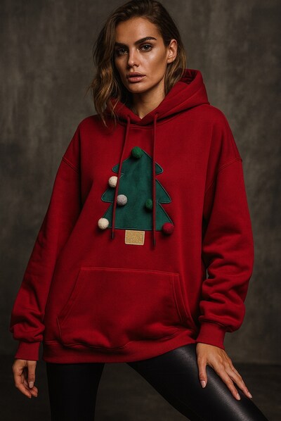 Grossiste Mochy - Sweat motif sapin Grossiste Mochy - Sweat motif sapin