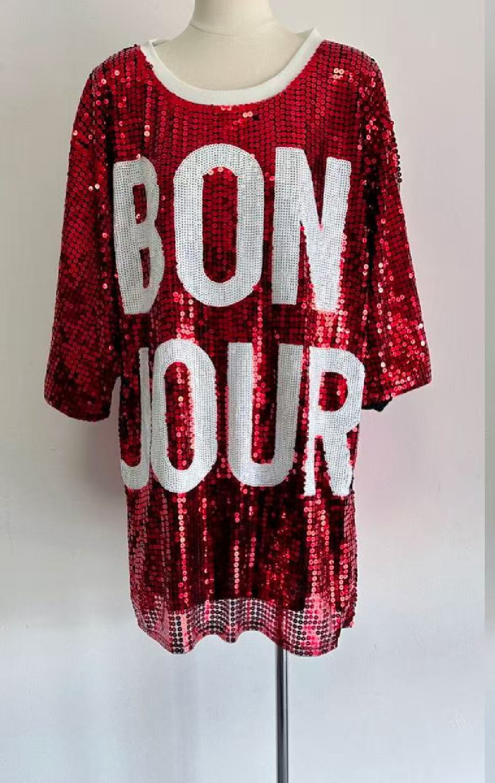 Wholesaler Mochy - Sequin T-shirt