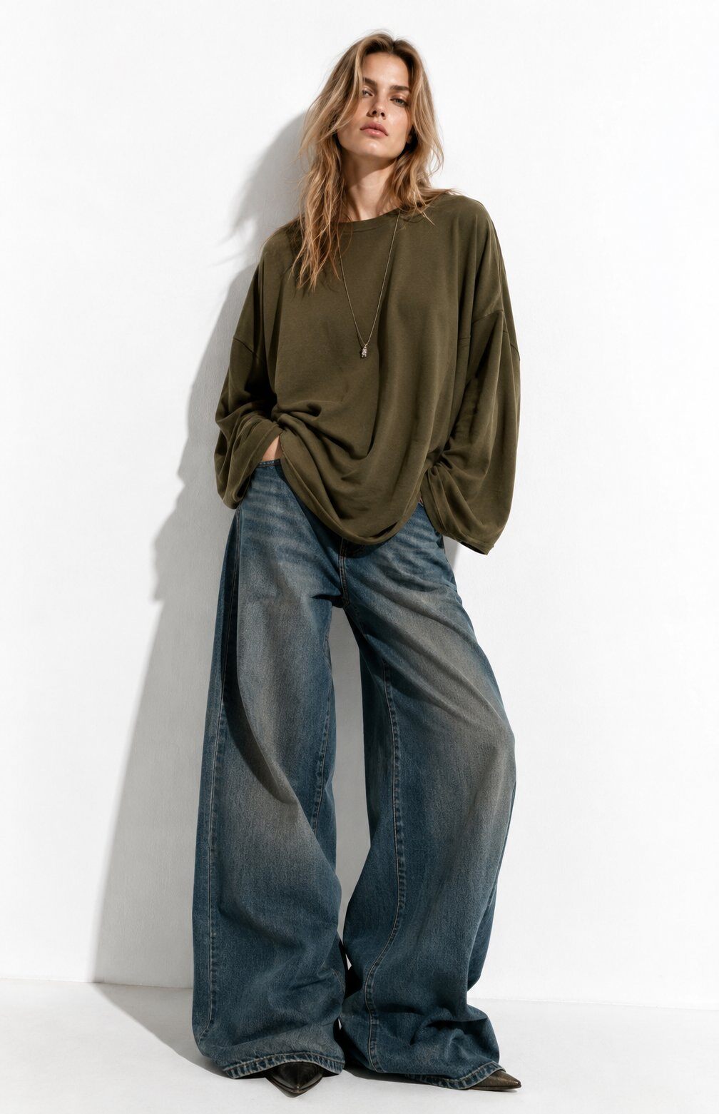 Grossista Mochy - T-shirt a maniche lunghe in cotone