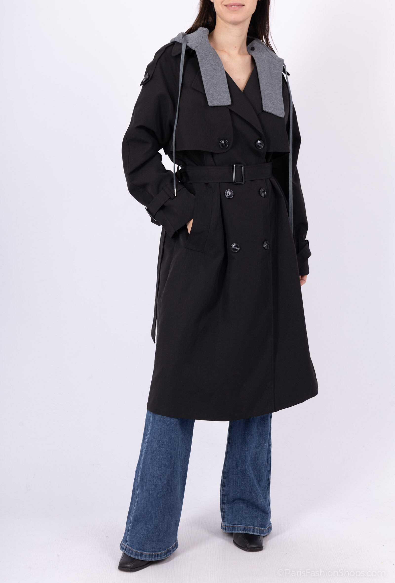 Grossista Mochy - Trench con cappuccio