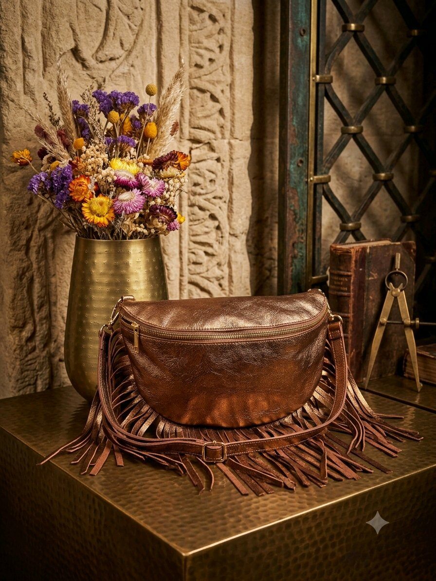 Wholesaler Mogano Jm Factory - Metallic leather fanny pack
