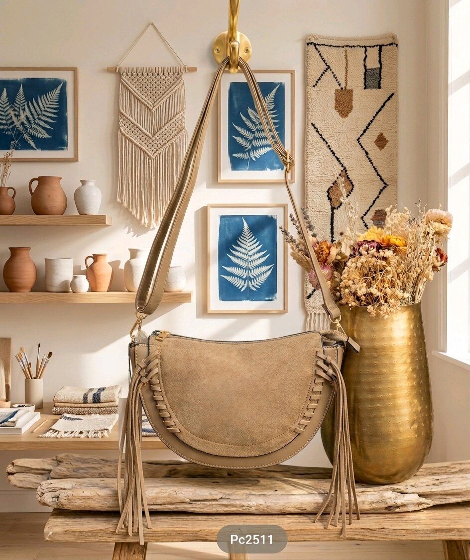 Großhändler Mogano Jm Factory - Wildledertasche mit abnehmbarem Griff