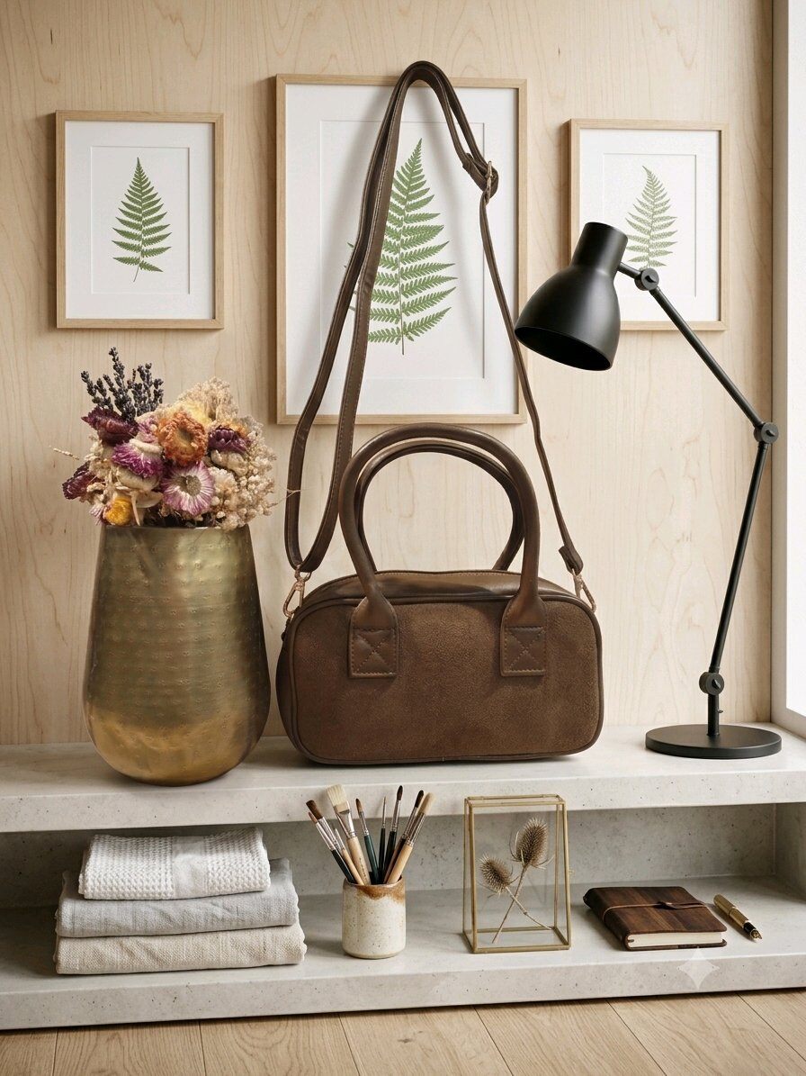 Wholesaler Mogano Jm Factory - Suede bag with removable handle