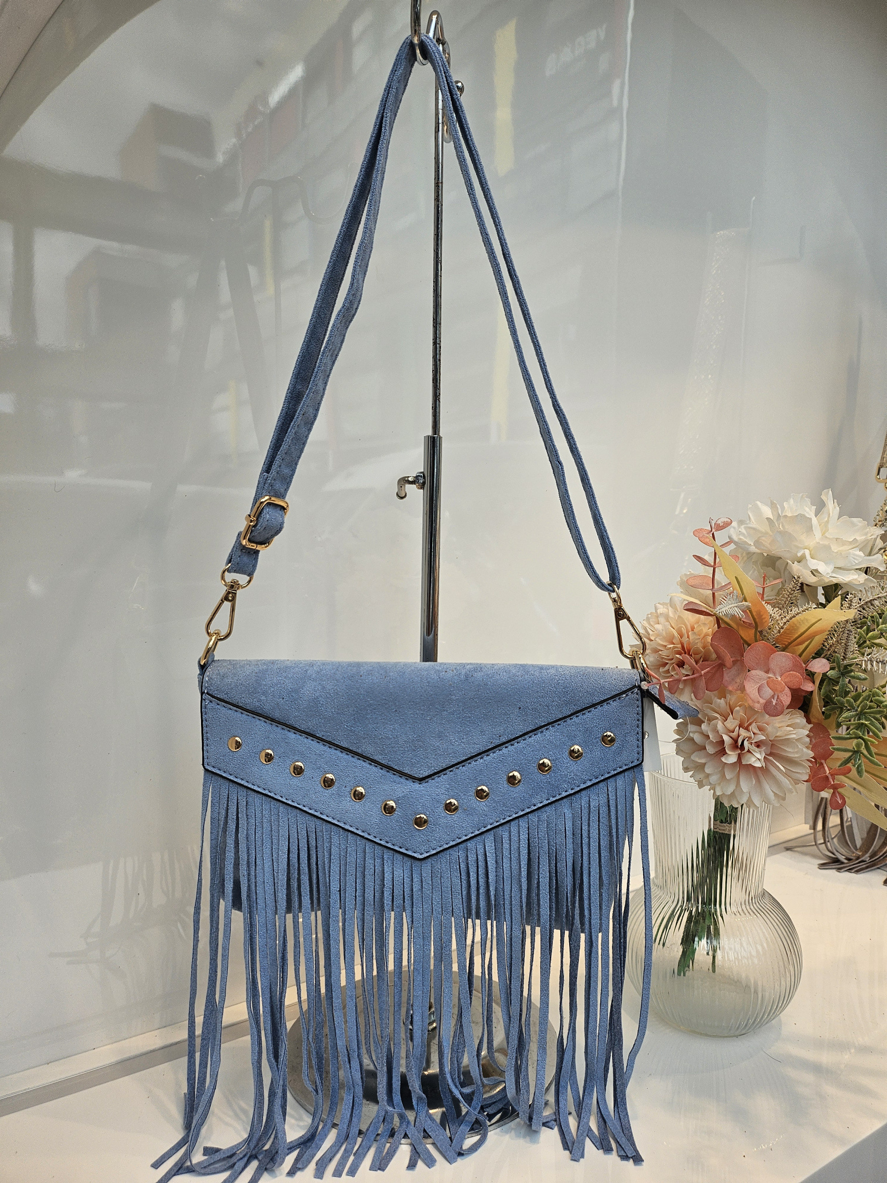 Großhändler Mogano Jm Factory - Wildleder-Effekt Ledertasche mit verstellbarem abnehmbarem Riemen