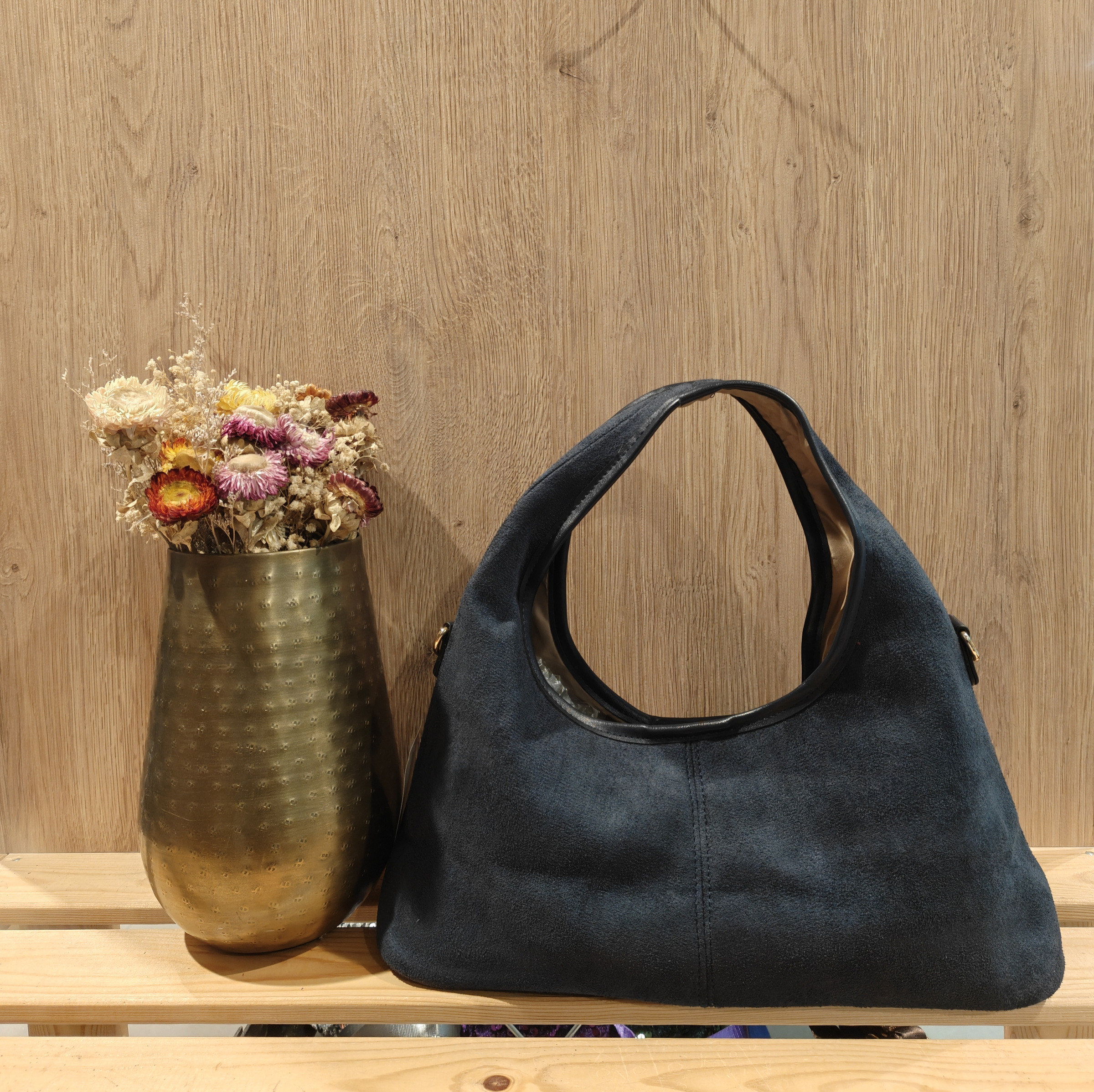 Wholesaler Mogano Jm Factory - Suede hobo bag
