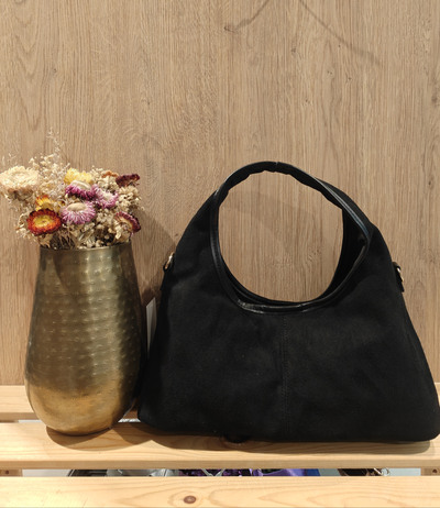 Grossista Mogano Jm Factory - Borsa hobo in camoscio Grossista Mogano Jm Factory - Borsa hobo in camoscio