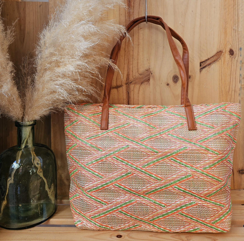 Wholesaler Mogano Jm Factory - Zippered straw bag