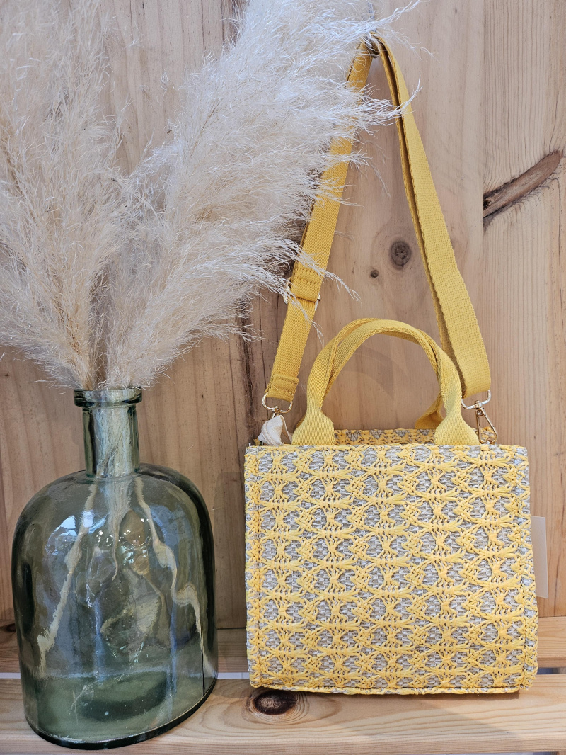 Wholesaler Mogano Jm Factory - PATTERNED RAFFIA BAG